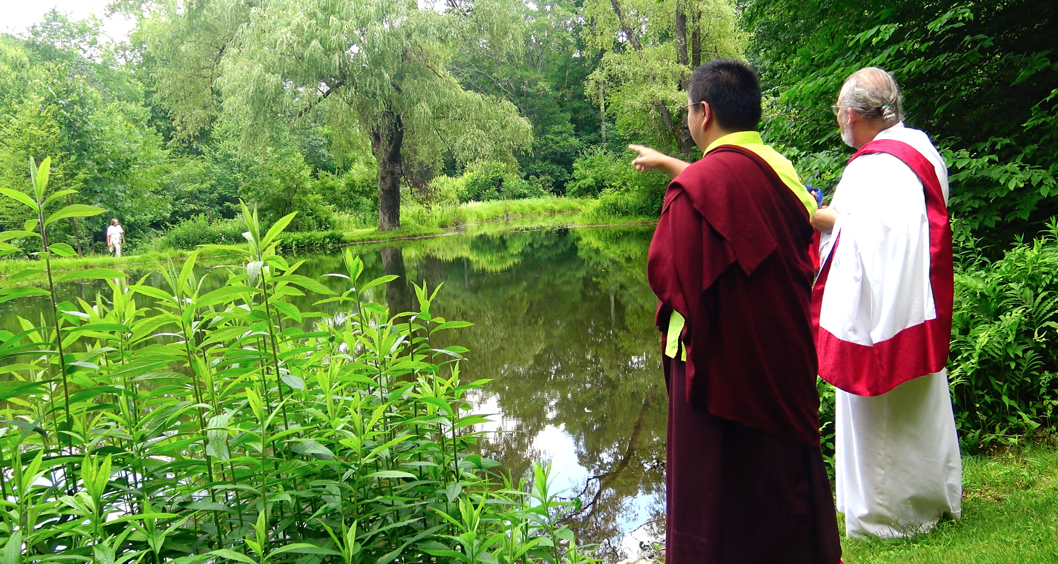Rinpoche offering instruction on placement of sacred art works and supports