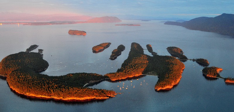 Sucia Island, just north of Orcas Island in the San Juan archipelago. 