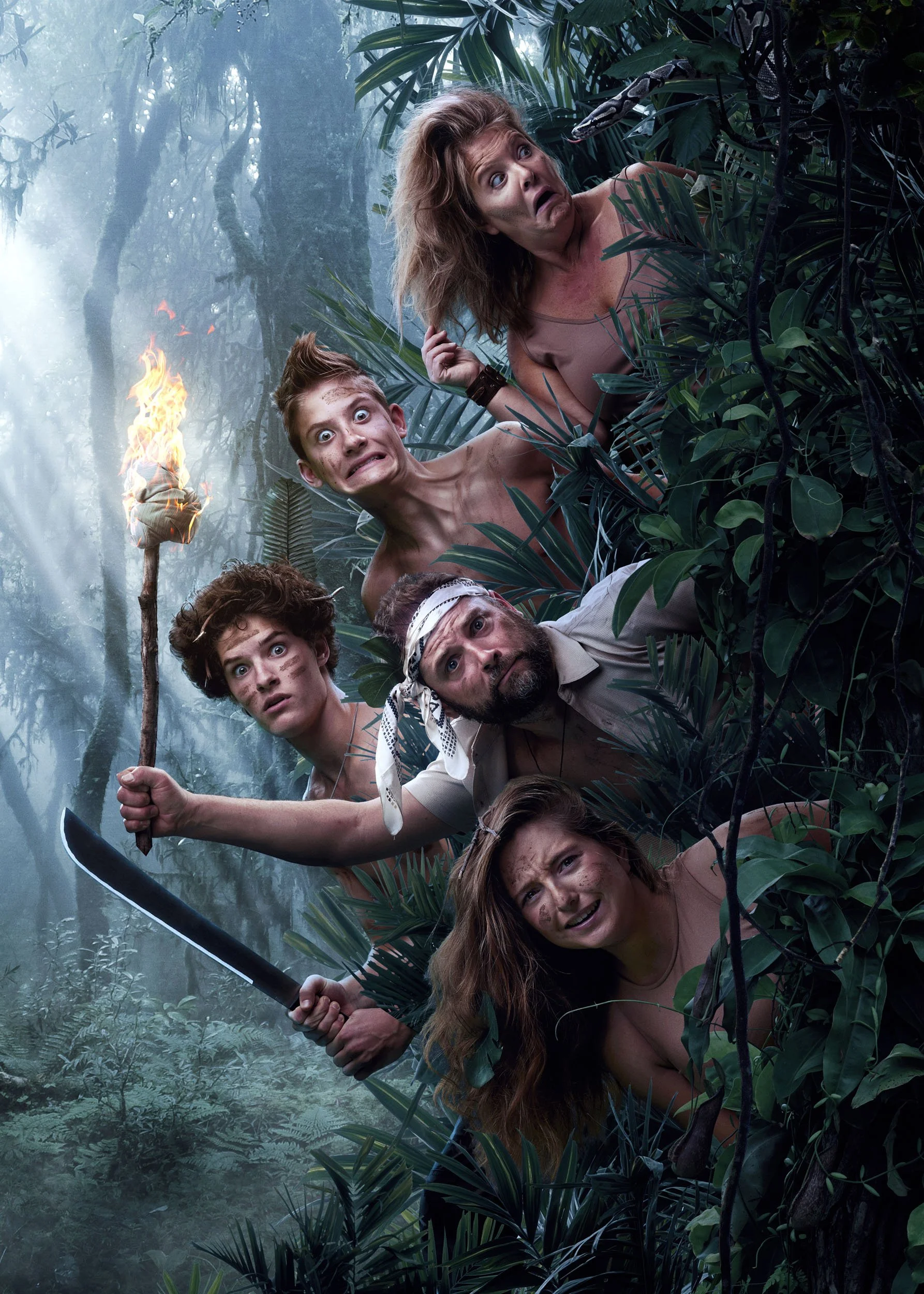 Lost in the jungle conceptual advertising portrait Klatt Family.JPG