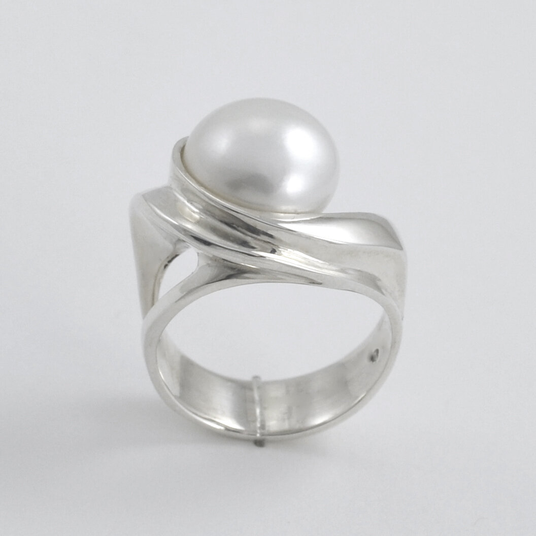 Pearl Silver Ring – SILBERUH