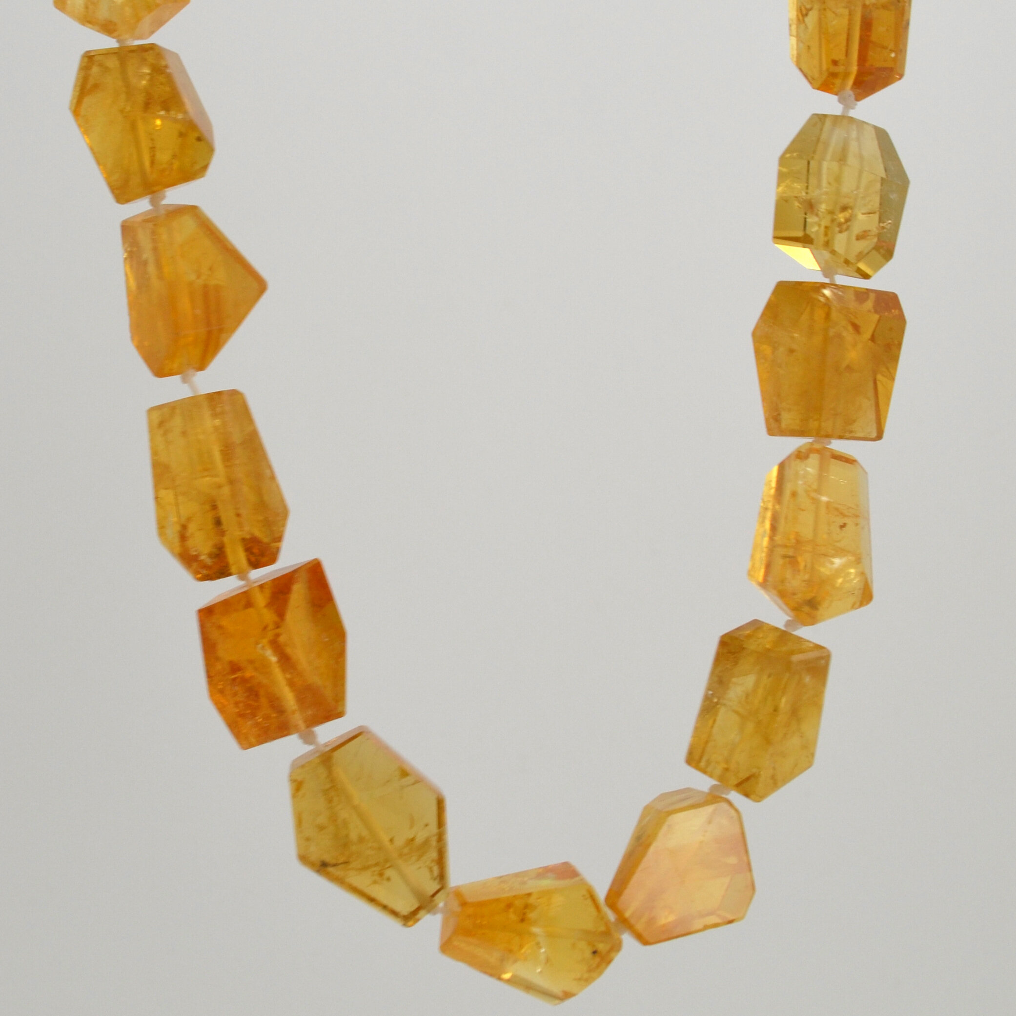 Citrine Crystal Bead Necklace