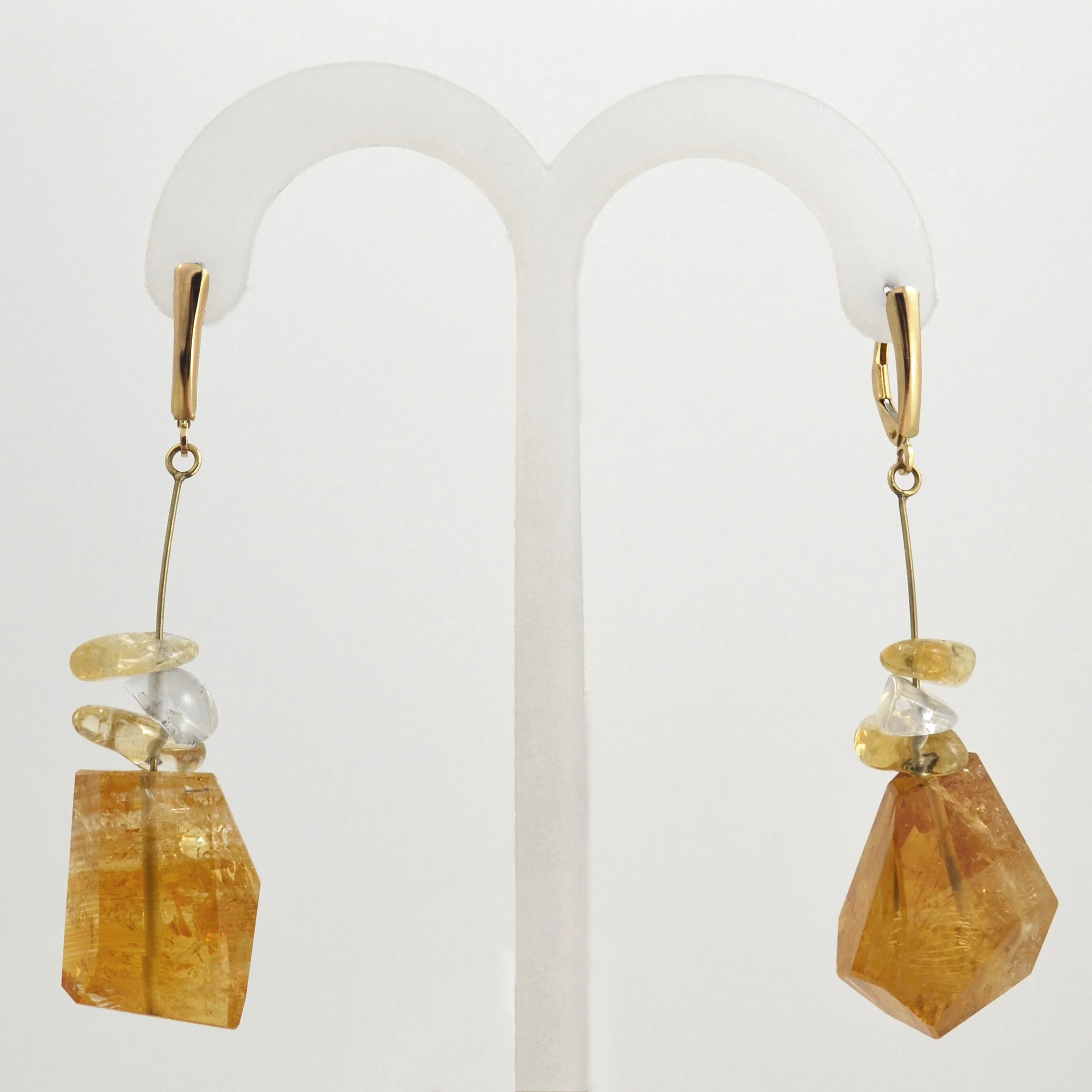 Citrine Crystal Earrings