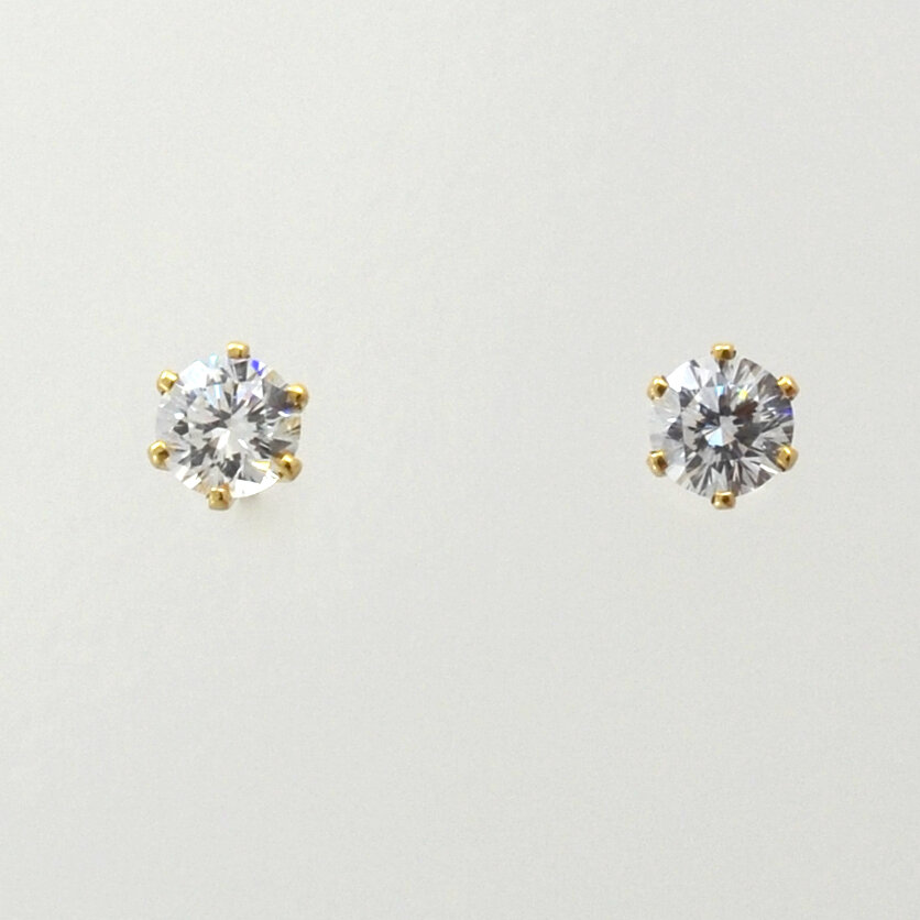 5mm L'Annyte Six Prong Studs