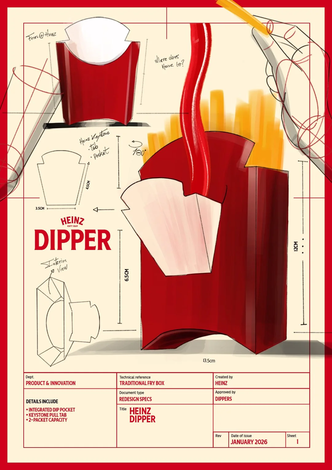 The Heinz Dipper   CCO: Mike Dubrick, Aaron Starkman  ECD: Xavier Blais  GCD: Geoff Baillie, Zach Bautista   CD: Jacquelyn Parent, Luiz Faria   Writer: Jacquelyn Parent  Art Director: Luiz Faria, Hayley Hinkley, Loretta Lau  