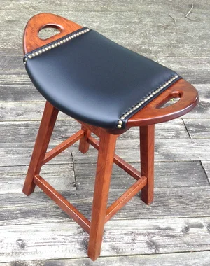 Swivel Leather Stool