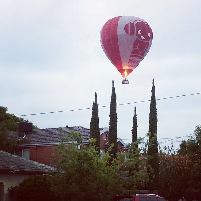 Woken up to balloons flying mighty low this morning #nova100 #novaboy