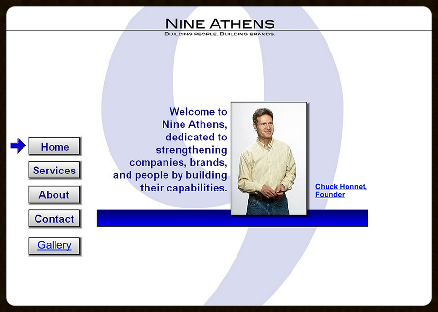 The old Nine Athens website