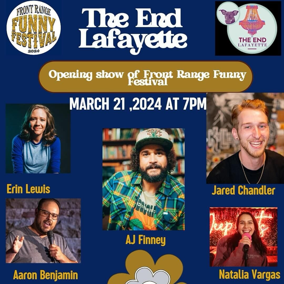 Tonight at The End Lafayette! Opening night of the Front Range Funny Festival! 🤙🏼 
.
.
.
.
.
#comedy #letsgo #festival #laugh #humor #instagood #photooftheday #comedian #love #colorado #tonight