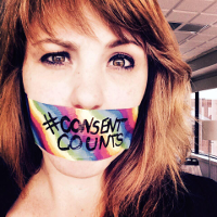 #ConsentCounts is a campaign by the National Coalition for Sexual Freedom which educates on safe, sane, consensual BDSM practice.