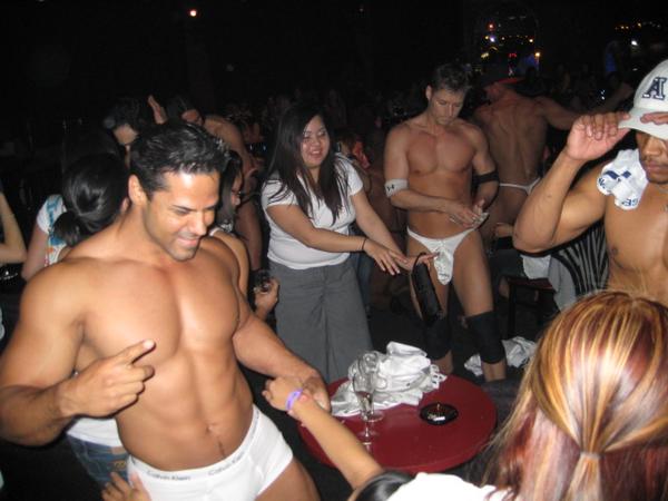 sexy wives at male strip club