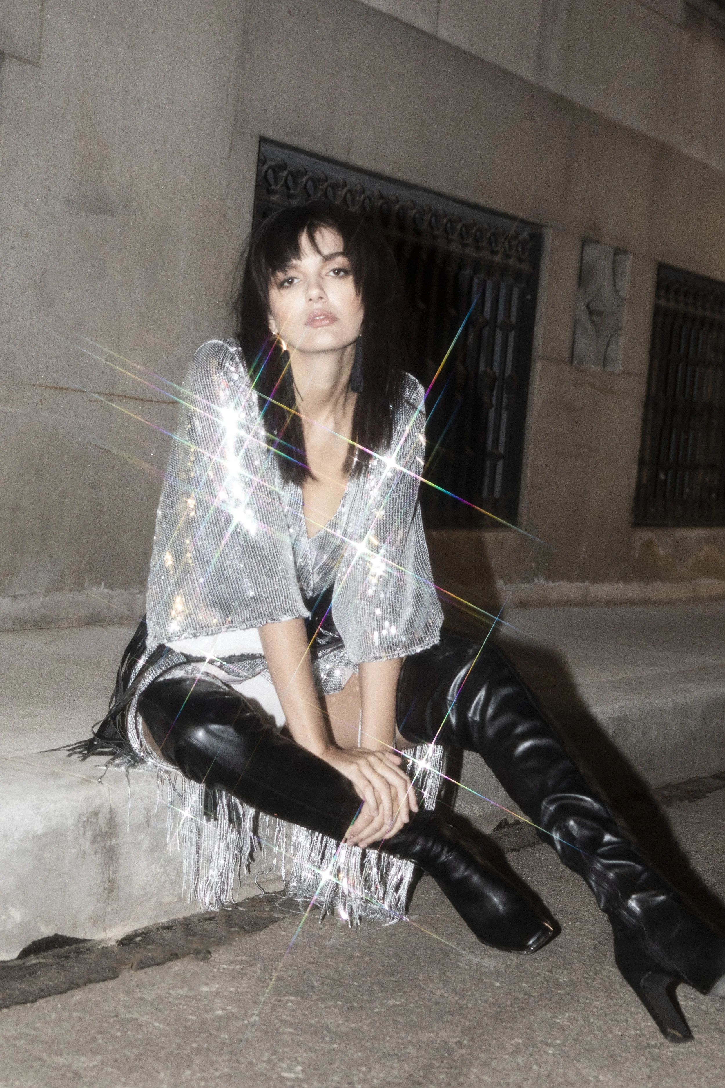 Lauren at night
