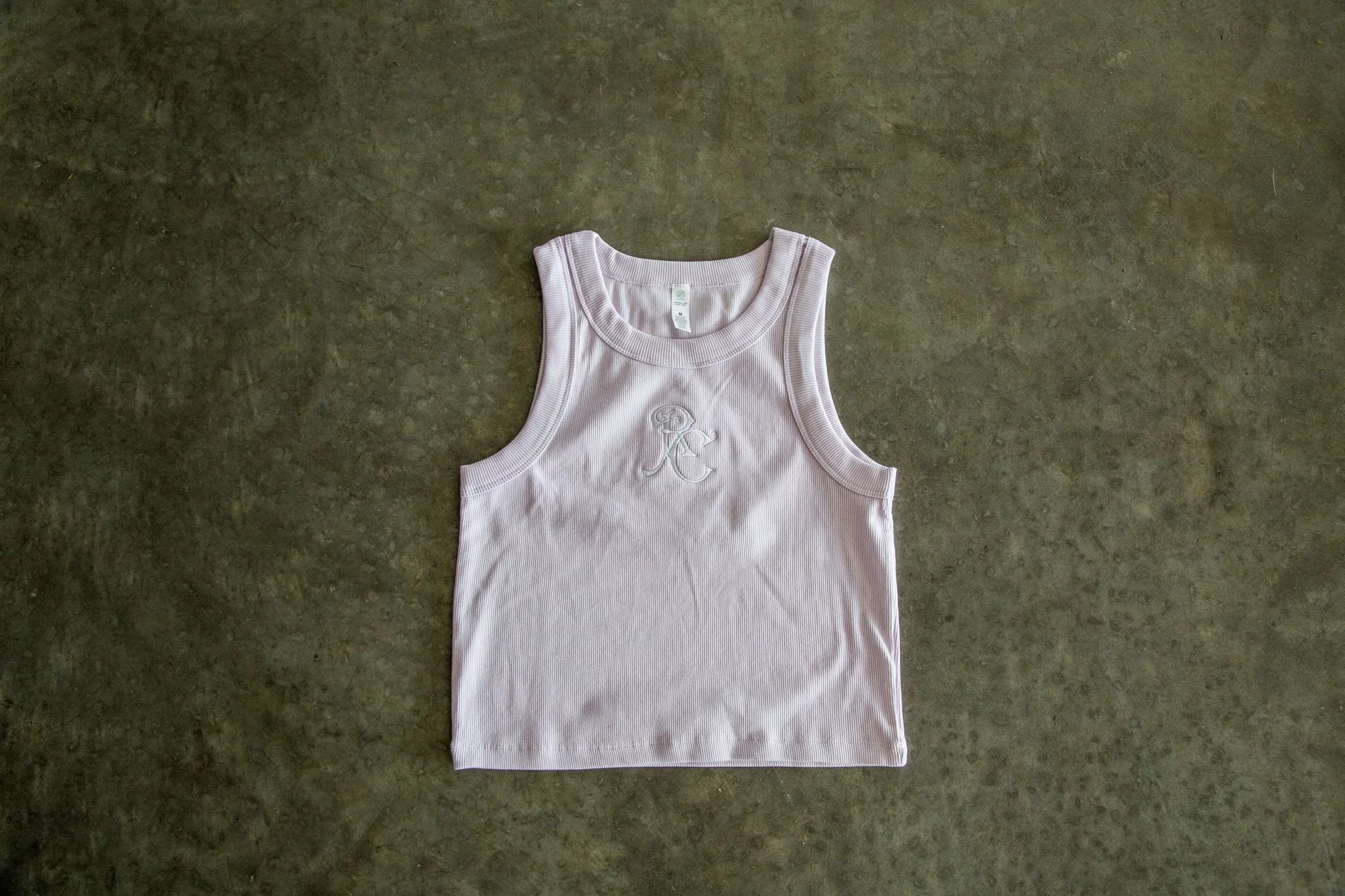 Women's Rib Orchid Tank (embroided) - $45