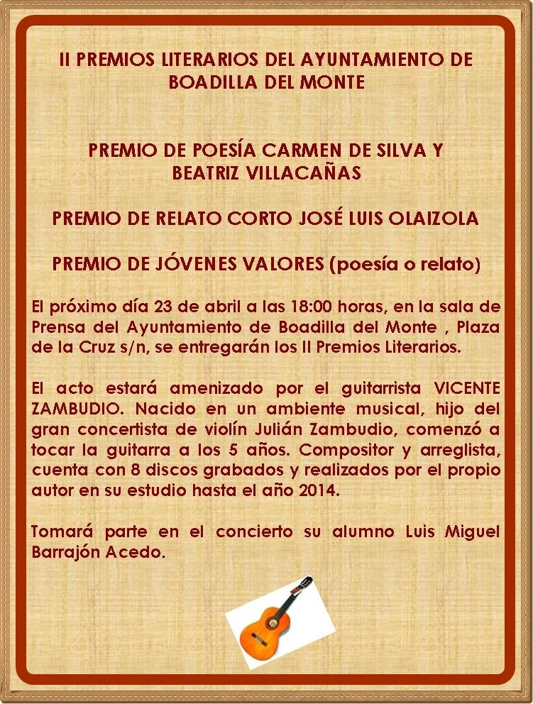 II Premios Literarios Boadilla del Monte