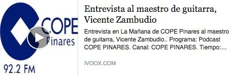 Entrevista al maestro Vicente Zambudio