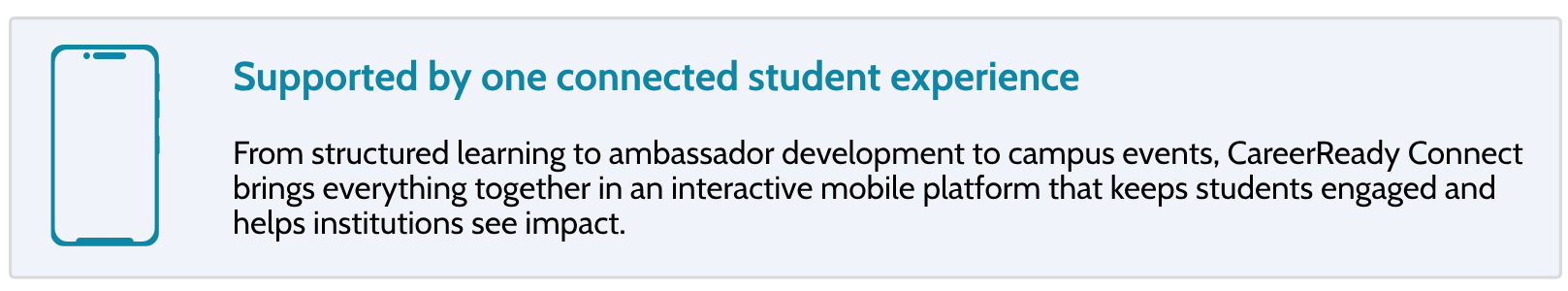 Supported by interactive mobile platform