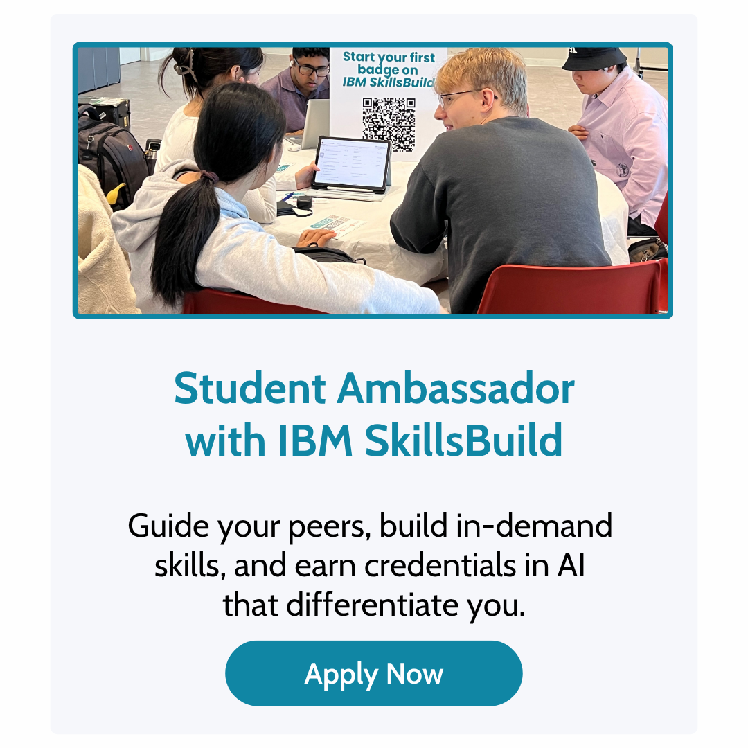 Student Ambassador Program with IBM SkillsBuild