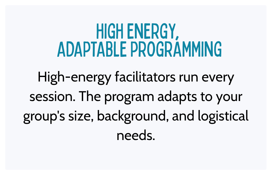 high energy adaptable programming
