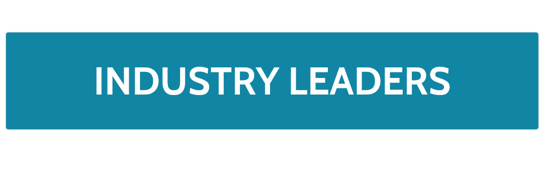 Blue rectangular button with white text that says 'INDUSTRY LEADERS'