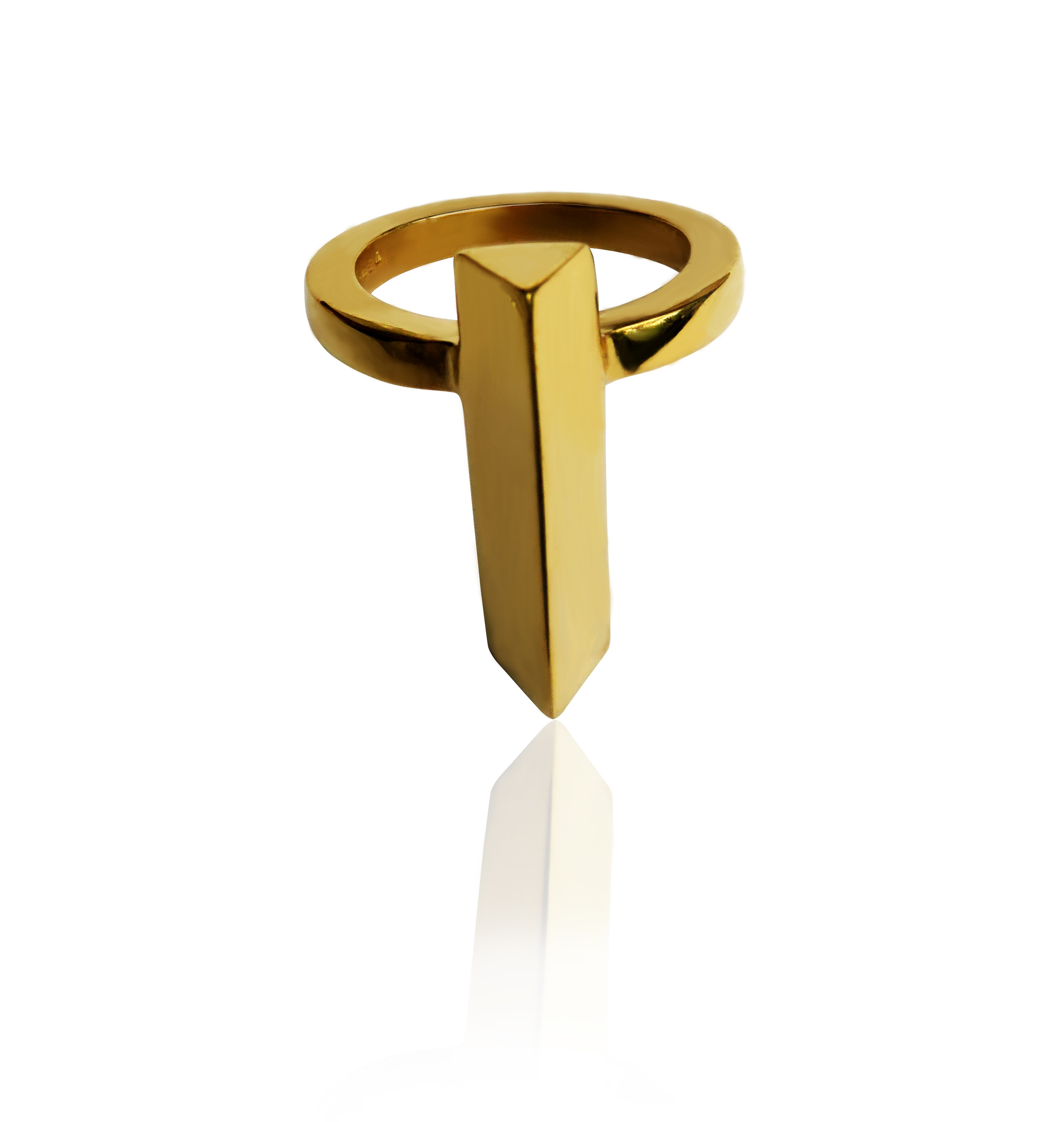 Simone Brewster Gold Prism Ring