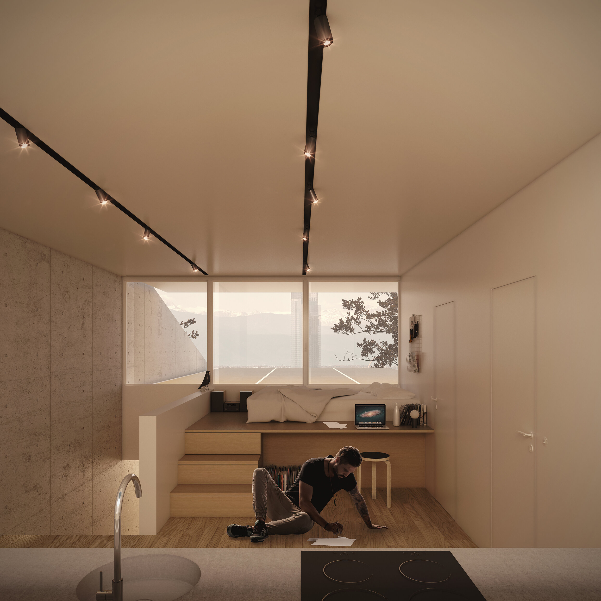 llabb_Hill of Arts_ render artist room_2020