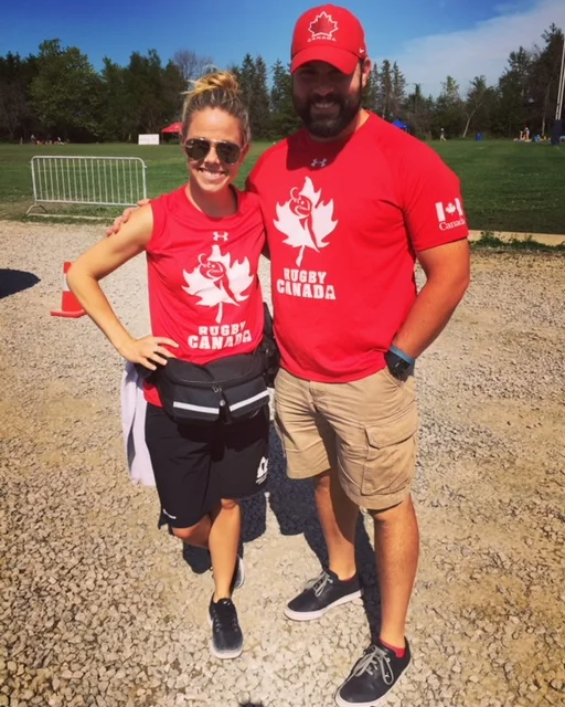 Heather clegg with canada rugby