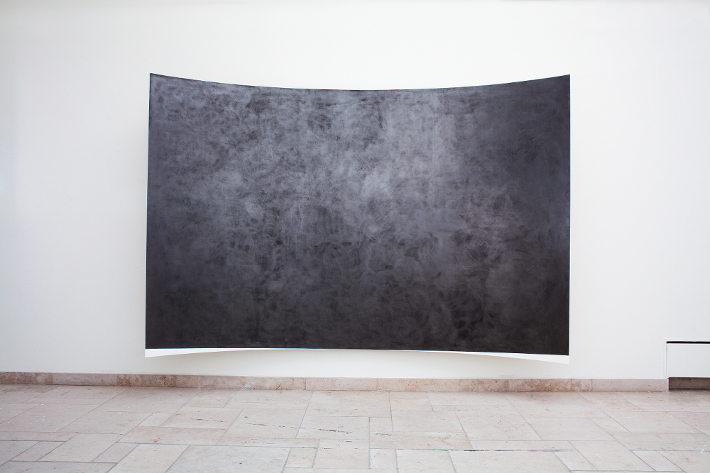 Untitled. 2013, Gesso, graphite on wood, 240 x 380 cm