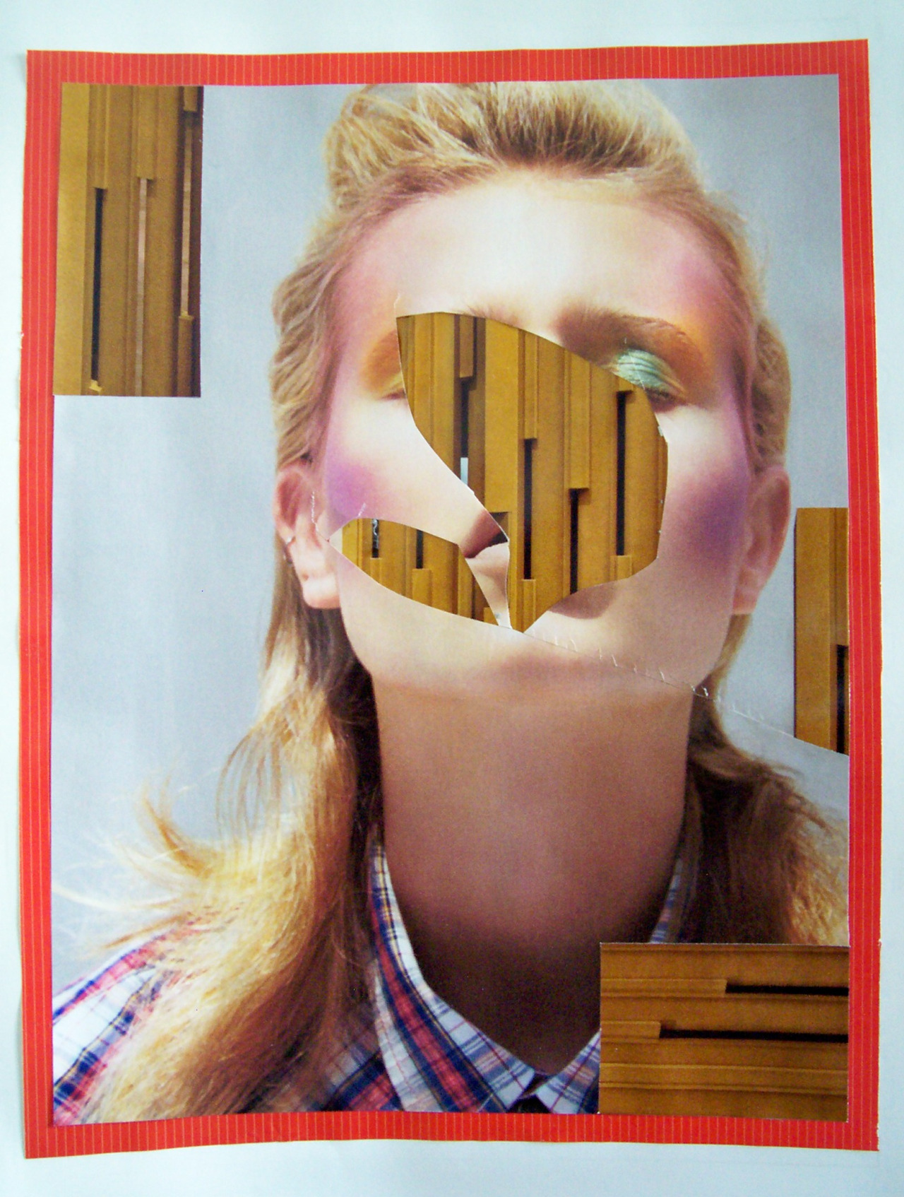 Don't look #9 2012 24x33 cm original collage on paper