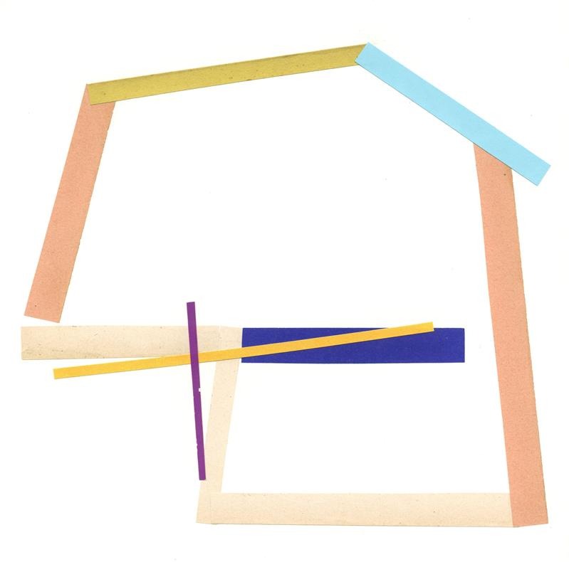 Out of office 1, 2015, analogue collages, 25,4 x 25,4 cm