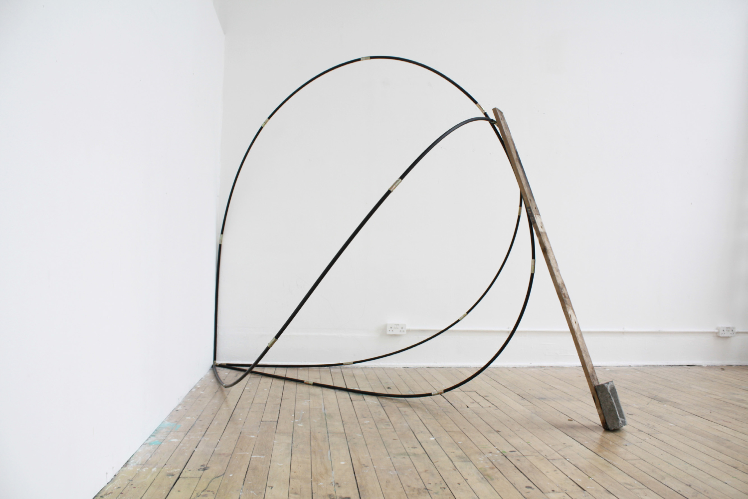 Diamond Curve, 2013, Plastic, Wood and Brick