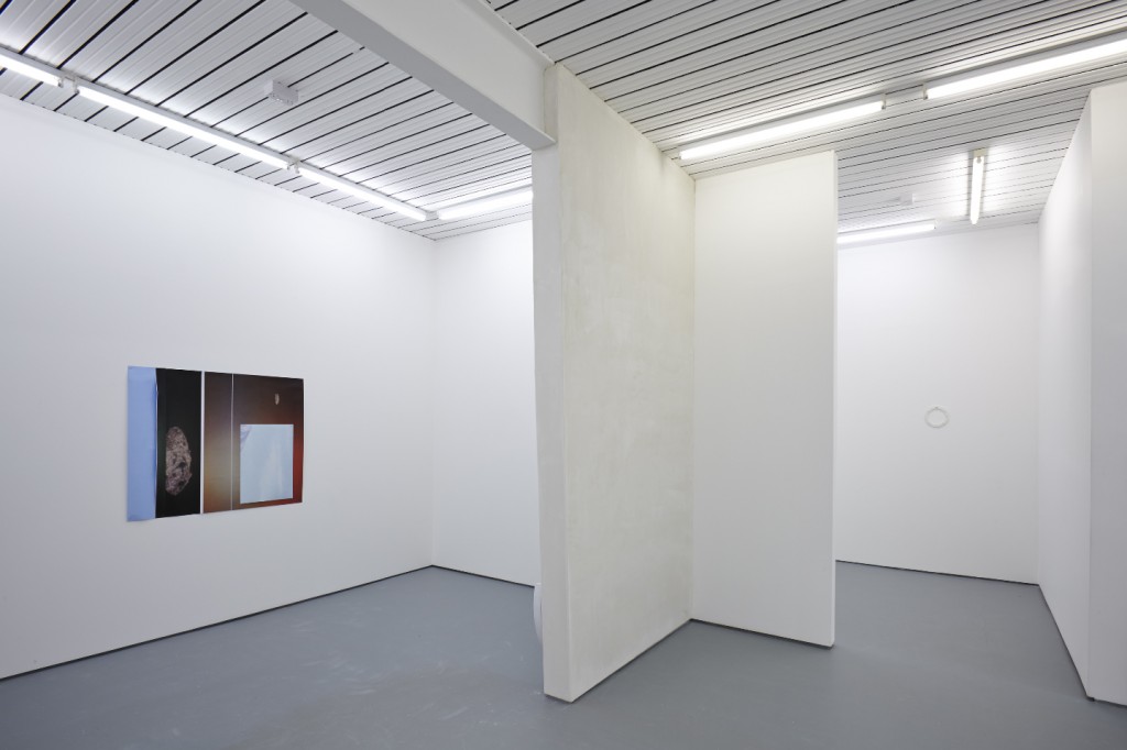 Bounds 2013 (paper) 102 x 123.5cm Slant 2013 (steel) 88 x 100 x 5cm Site specific installed wall 2013 (plaster render) Band 2013 (aluminium) 20cm diameter