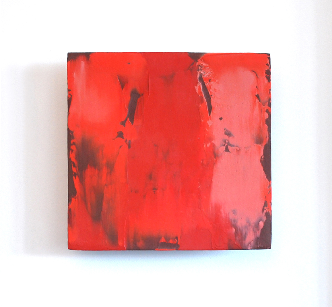 Bête comme un peintre, 2014, oil on wood panel, cm. 30x30