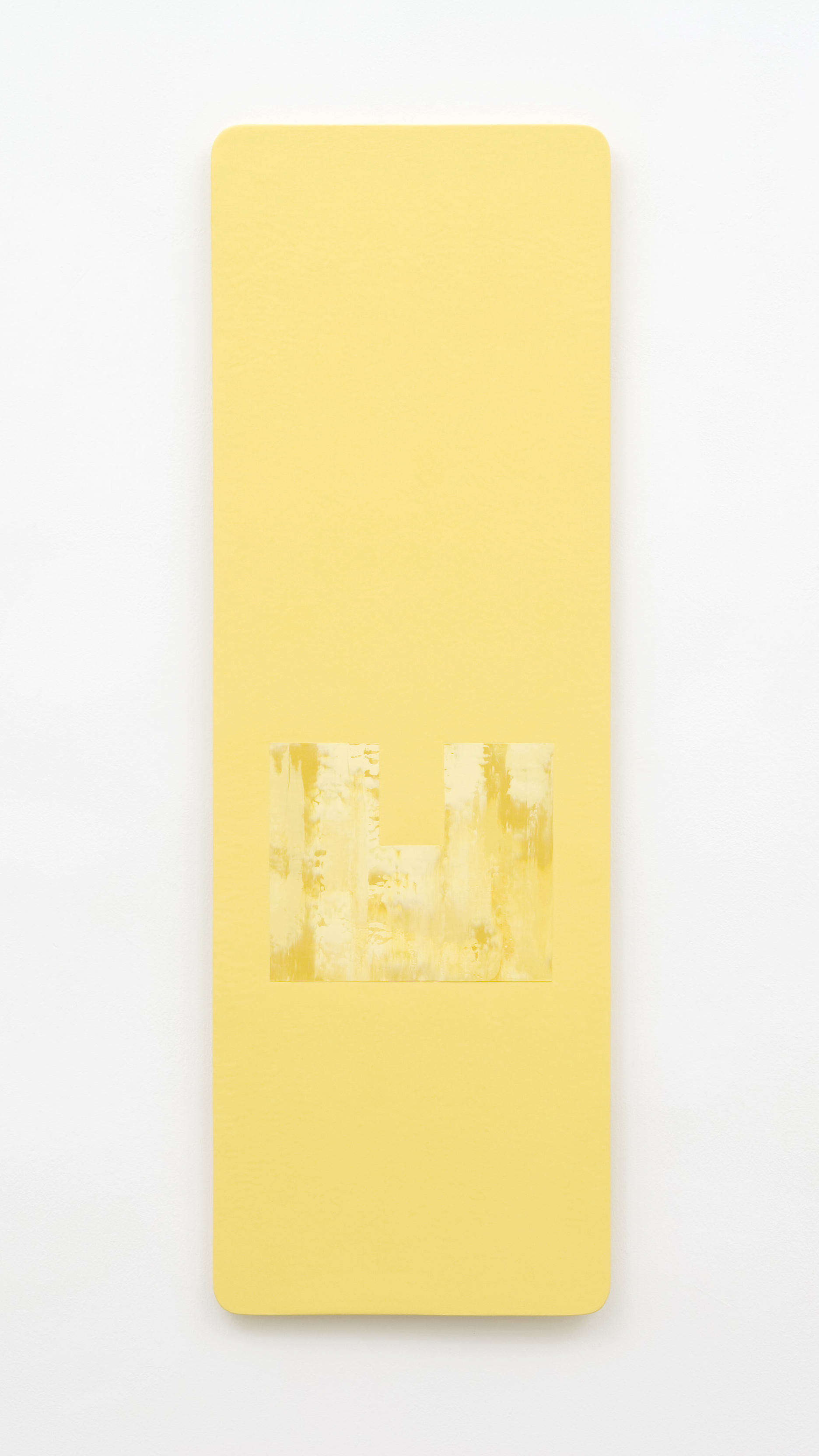 Ombra1, 2005, oil on wood panel, cm. 149x50