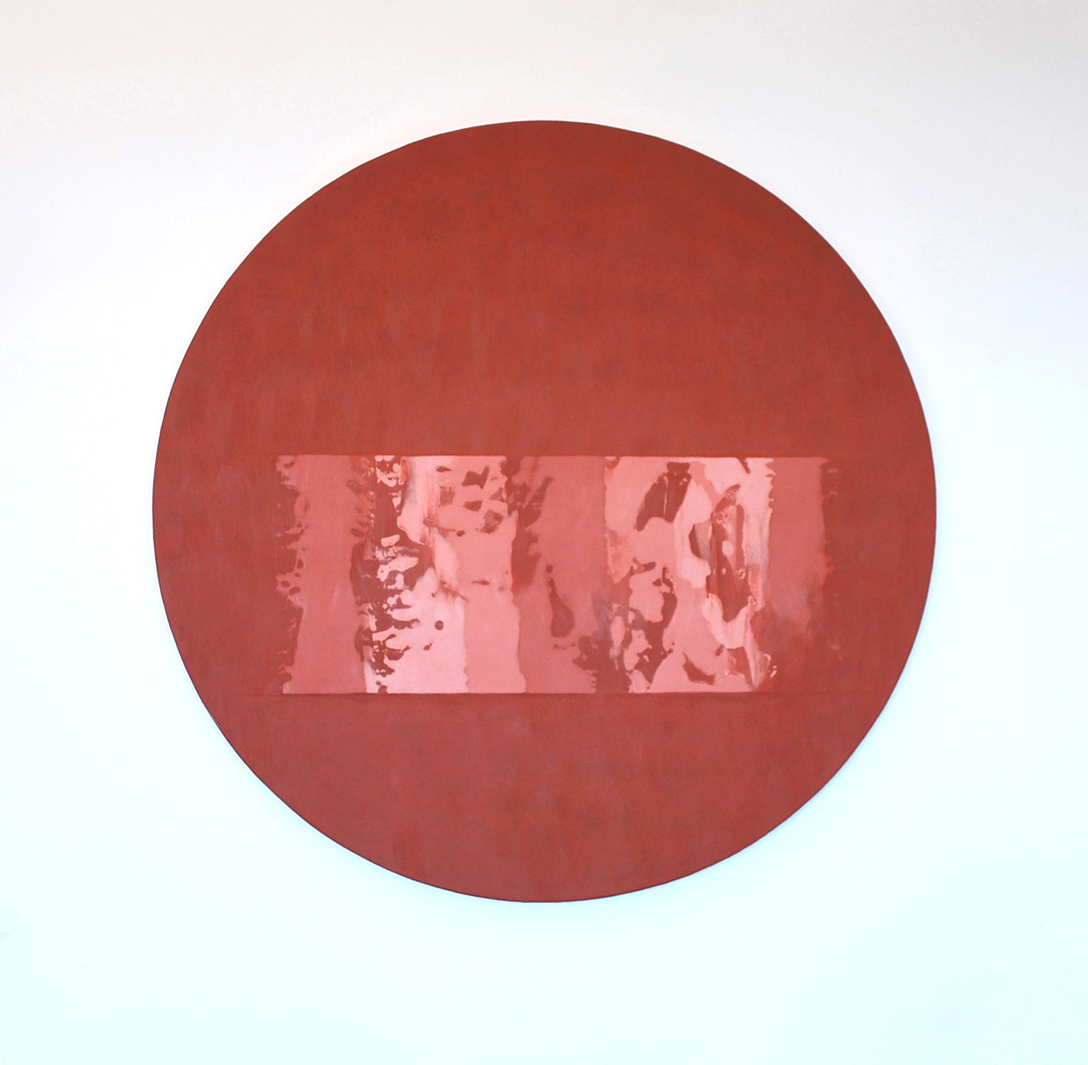 Ápeiron II, 2014, acrylic and oil on wood panel, cm. 90