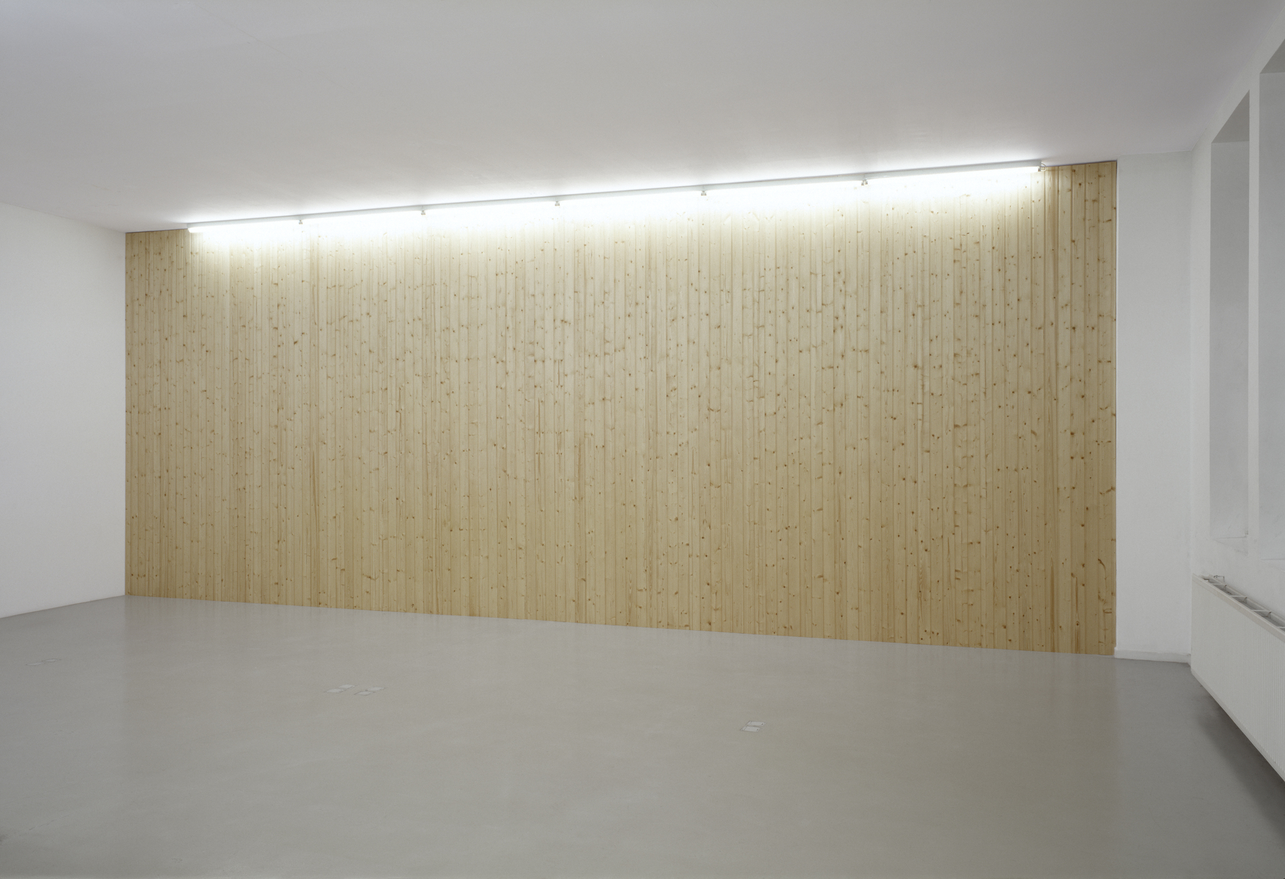 Untitled, 2002, wooden panels, 350 x 870 cm