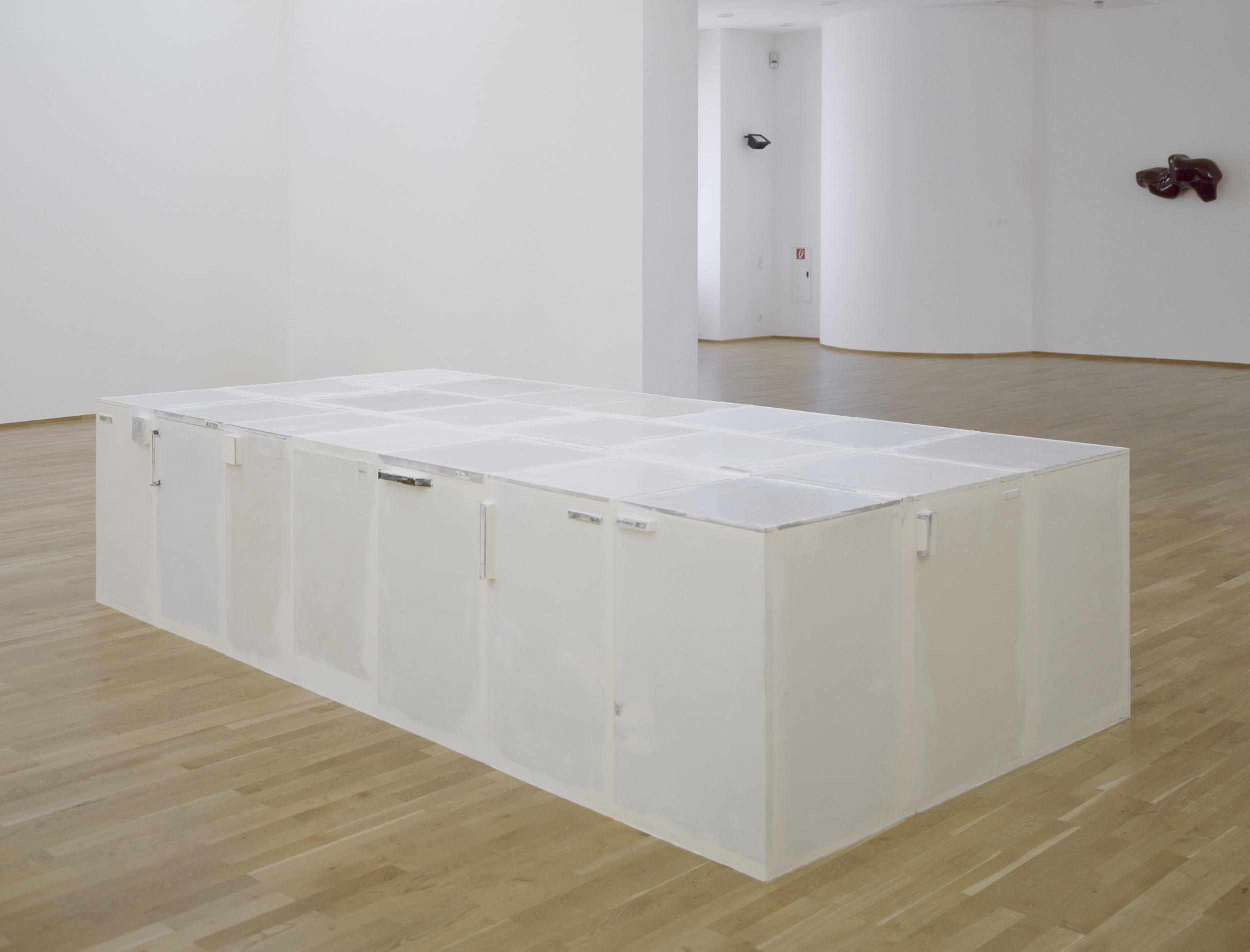Whiteware, 2002, refrigerators, Penaten baby cream, 85 x 370 x 185 cm