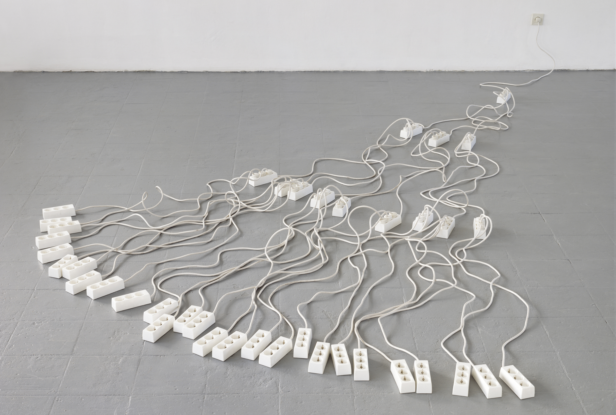 Untitled, 1985, multiple sockets dimensions variable