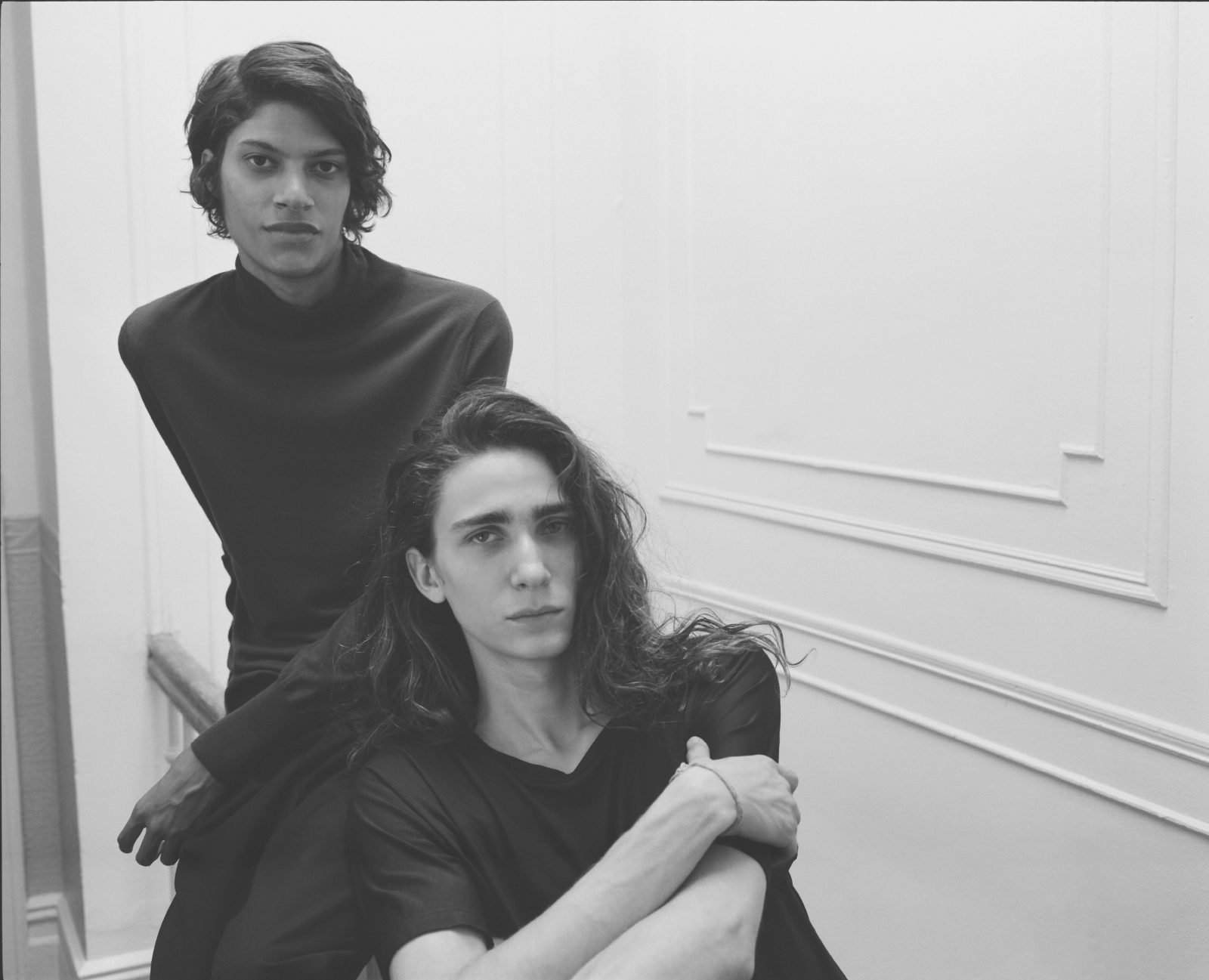 Briar and Mateo wear top ACNE STUDIOS pants ASSEMBLY NY
