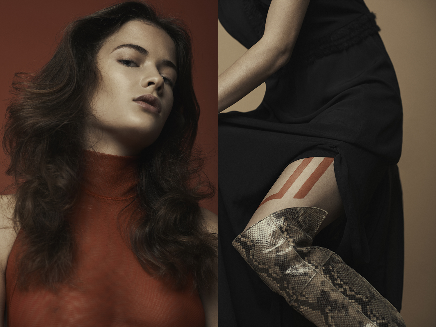 nylon bra CHEA . dress MAURO GRIFONI boots STIU