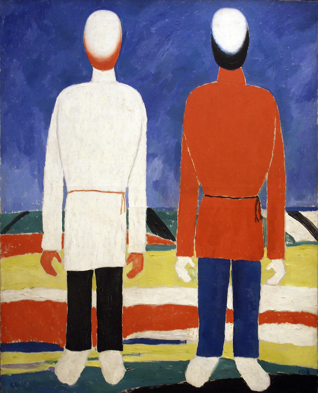 Two Male Figures, early 1930s, oil on canvas