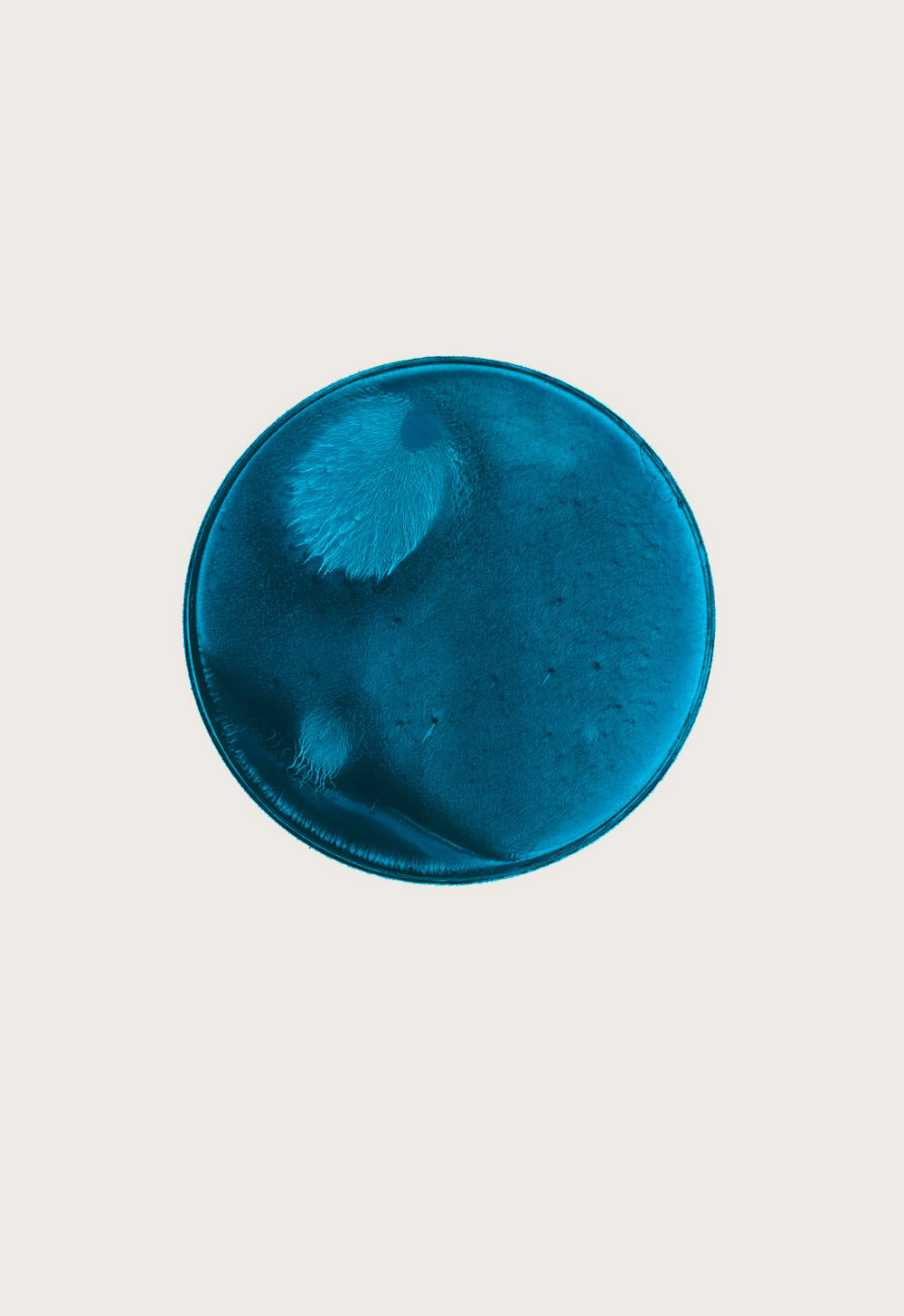 THIS IS NOW – turquoise (III), 2010, pigment dispersal on 100% cotton fibre, framed and glazed, 108.5 x 72.5 cm 36.6 cm