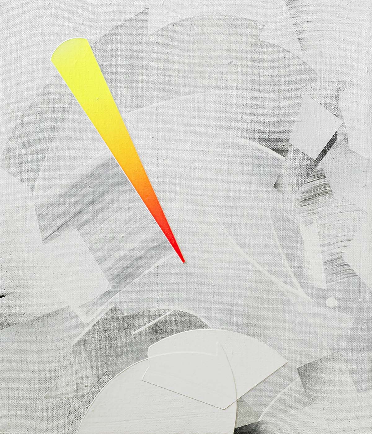 Zeta Phoenicis, 2015, acrylic and gesso on linen, 14 x 12 cm