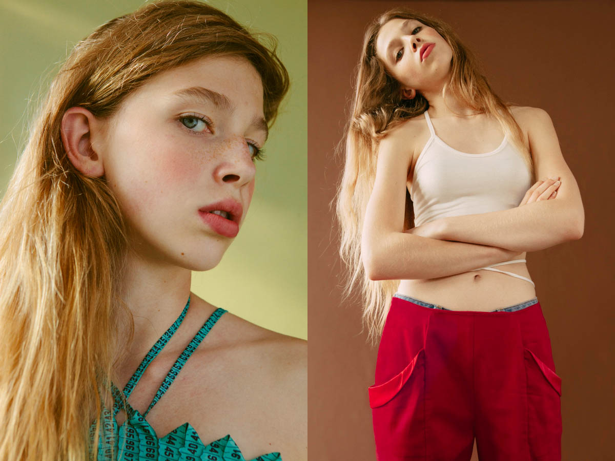 dress KAO PAO SHU . top STYLIST'S OWN pants ANDRA CORA