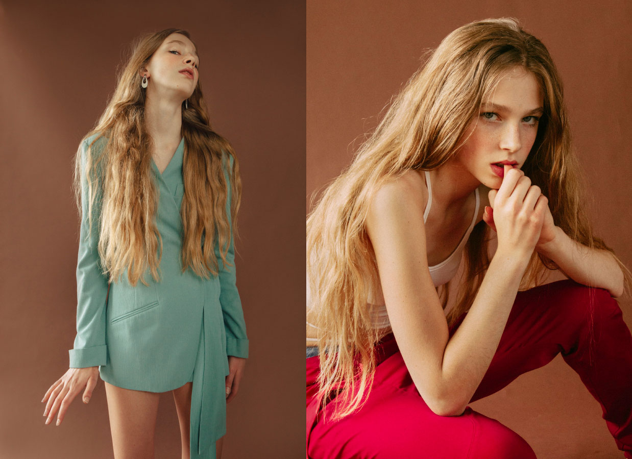 blazer VINTAGE .top STYLIST'S OWN pants ANDRA CORA