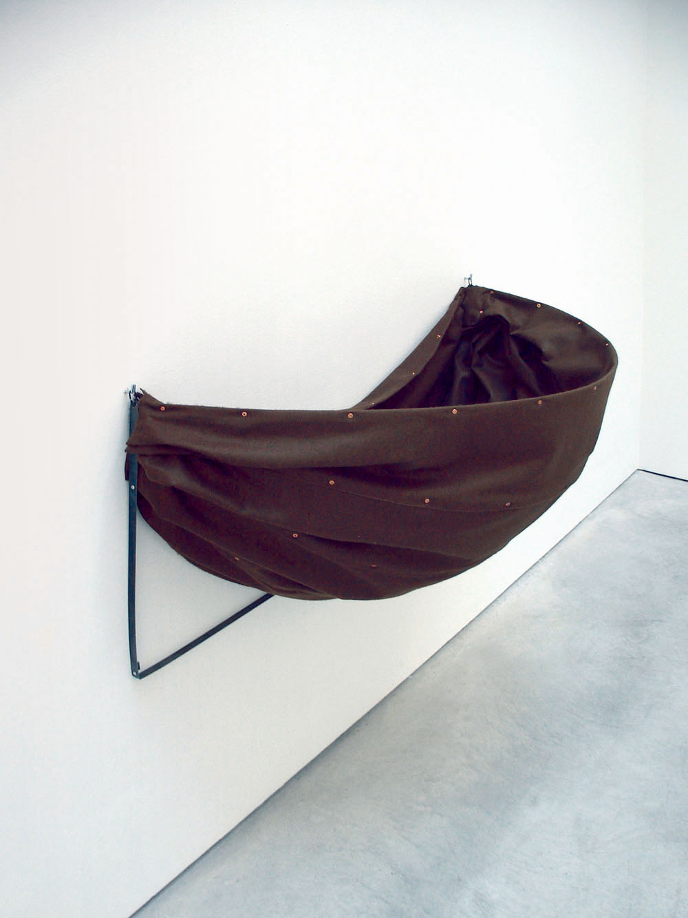 , or Good Conduct Well Chastised, 2009, felt, steel, copper, 50 x 100 x 50 cm