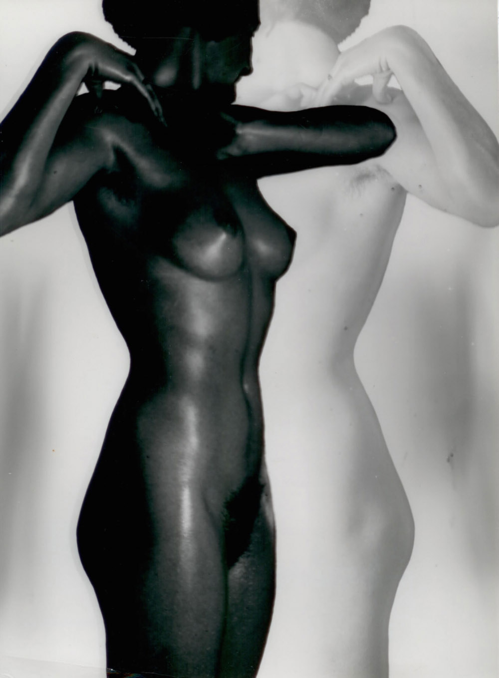 Schwarz-Weiß Akt, Vorstudie (Black & White Nude, Preliminary Study), 1930/1936