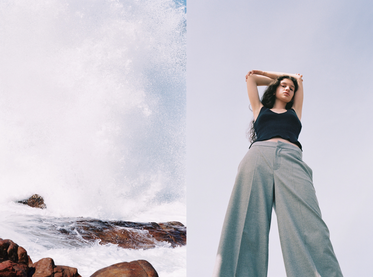 Kim wears top VINTAGE