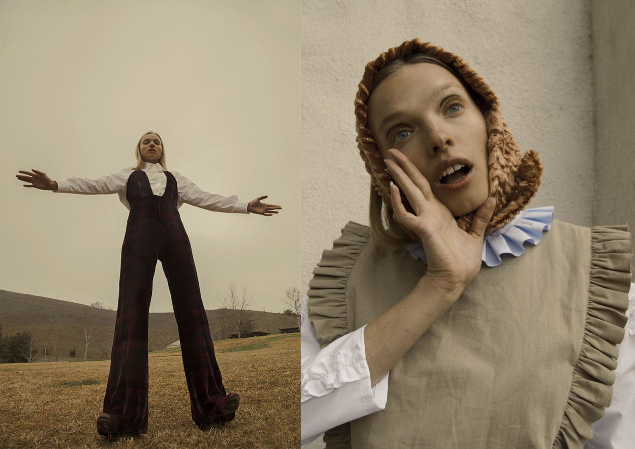 shirt ENSOIE romper CAPULET shoes VINTAGE ETIENNE AIGNER . headband CULT GAIA collar COPERNI bib ROWENA SARTIN shirt TOIT VOLANT