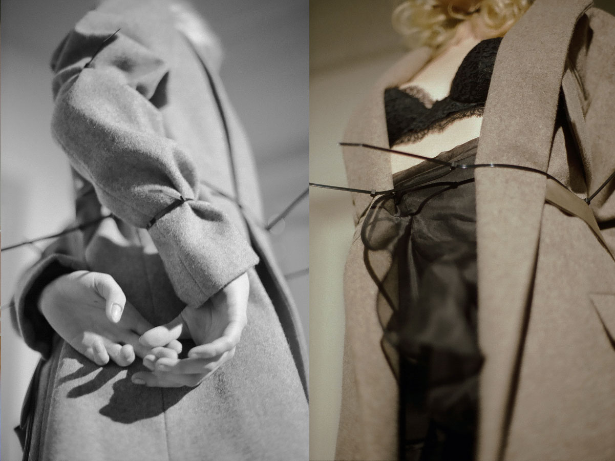 jacket WILLIAM FAN bra STYLIST'S OWN skirt CHRISTOPHER KANE