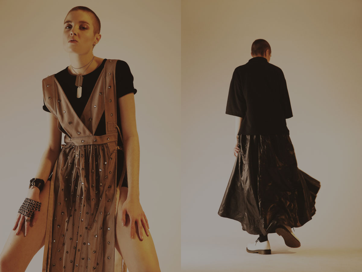 dress N21 t-shirt BLUMARINE glove GERLANDO DISPENZA . shirt ANGELOS FRENTZOS dress NICHOLAS K socks CARATI shoes DR.MARTENS