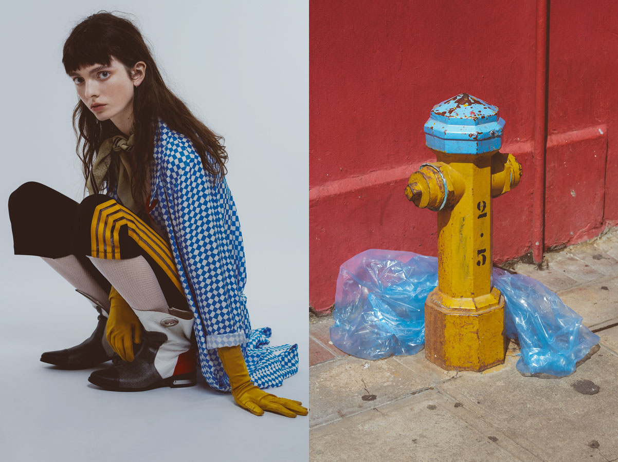 trenchcoat BIMBA Y LOLA pants GANNI boots MING STUDIO socks, gloves and scarf STYLIST'S OWN